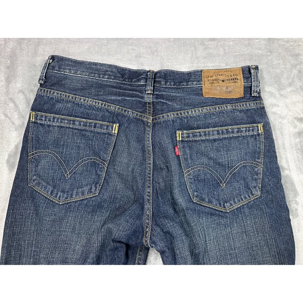 Levis 559 Relaxed Straight Jeans Mens 34x32 Dark Wash Blue Denim 100% Cotton